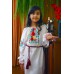 Embroidered dress/blouse/tunic "Cute Flowers"